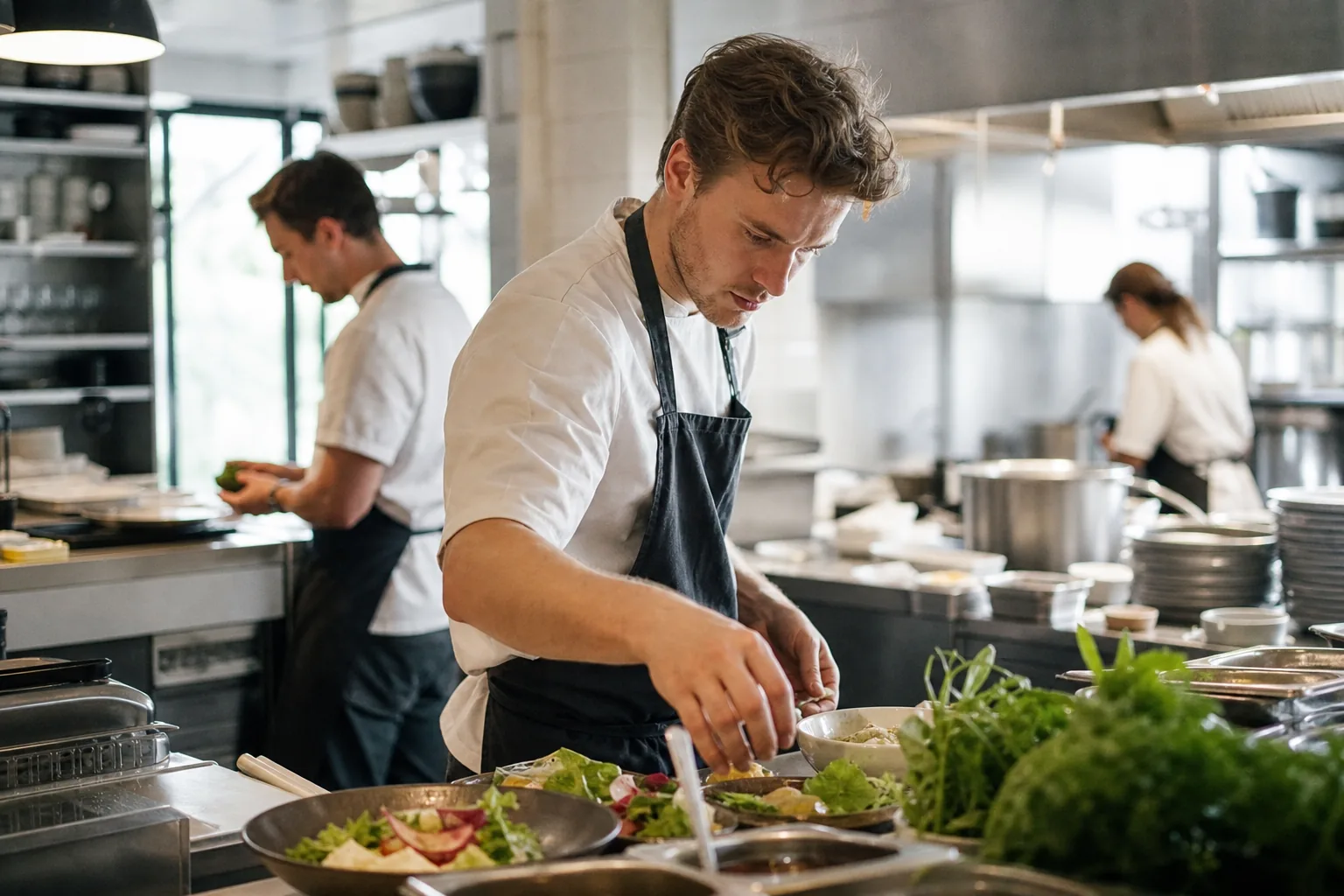 Werk in een Nederlandse horecakeuken. Beeld bij het artikel: Wat kost margebewaking je per maand en wat levert het uiteindelijk op?